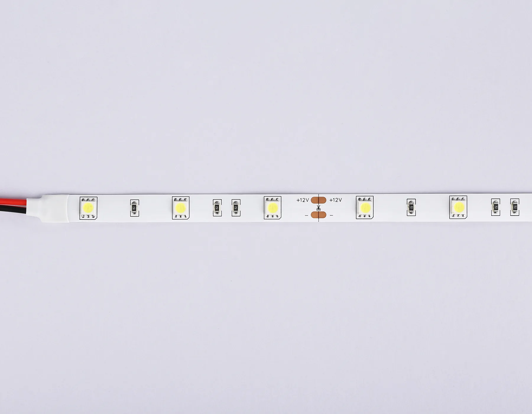 Светодиодная лента 12В 5050 30Led 7.2Вт/м 6500K IP20 5м GS1803 5050 30Led/ 7.2W m/ 12V IP20 6500K/ 5000*10*1.87mm (2 конт.) Ambrella Light 13