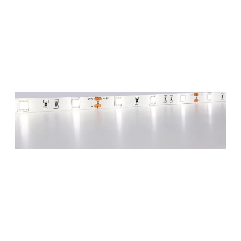 Светодиодная лента 12В 5050 30Led 7.2Вт/м 4500K IP65 5м GS1902 5050 30Led/ 7.2W m/ 12V IP65 4500K/ 5000*10*2.87mm (2 конт.) Ambrella Light 9