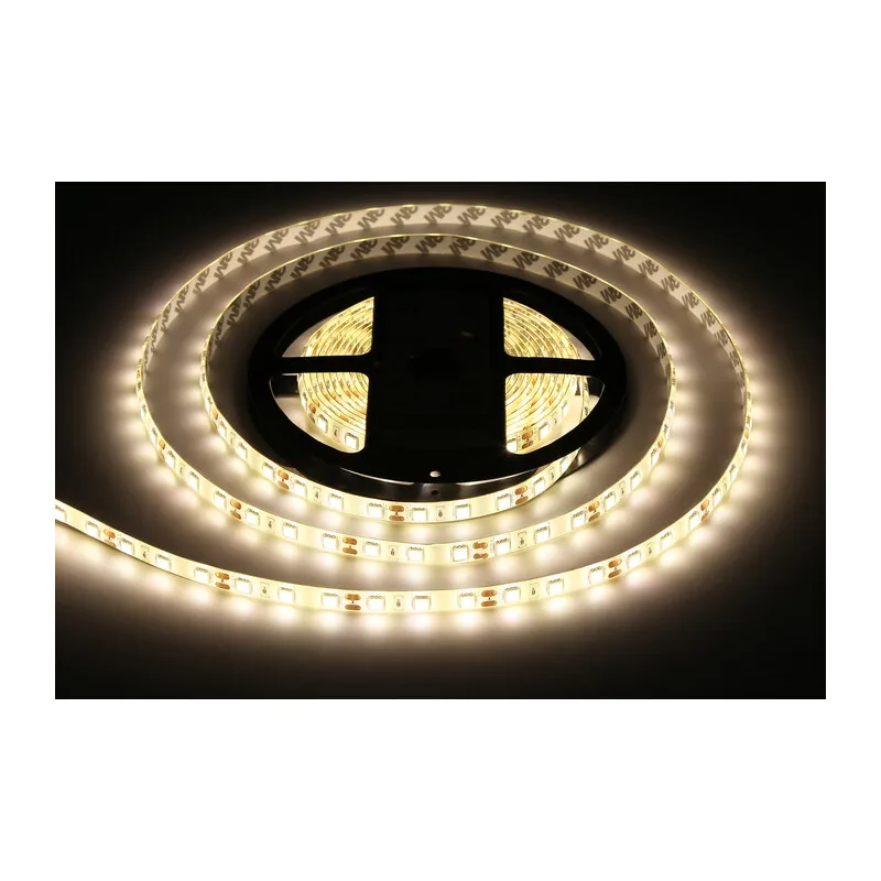 Светодиодная лента 12В 5050 60Led 14.4Вт/м 3000K IP65 5м GS2101 5050 60Led/ 14.4W m/ 12V IP65 3000K/ 5000*10*2.87mm (2 конт.) Ambrella Light 10