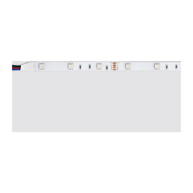 Комплект светодиодной ленты 12В 5050 30Led 7.2Вт/м Цветная RGB IP20 5м GS2401 5050 30Led/ 7.2W m/ 12V IP20 RGB/ 5000*10*1.87mm (4 конт.) комплект Ambrella Light 9
