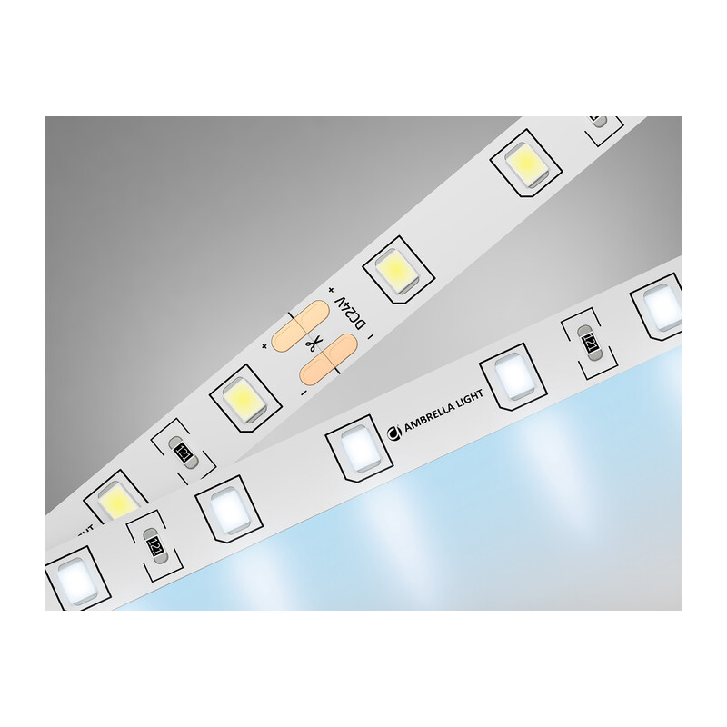 Светодиодная лента Ambrella Light GS3003 2835 60Led /6W m/ 24V IP20 6500K 5m GS3003 2835 60Led/ 6W m/ 24V IP20 6500K/ 5000*8*1.2mm (2 конт.) Ambrella Light 9
