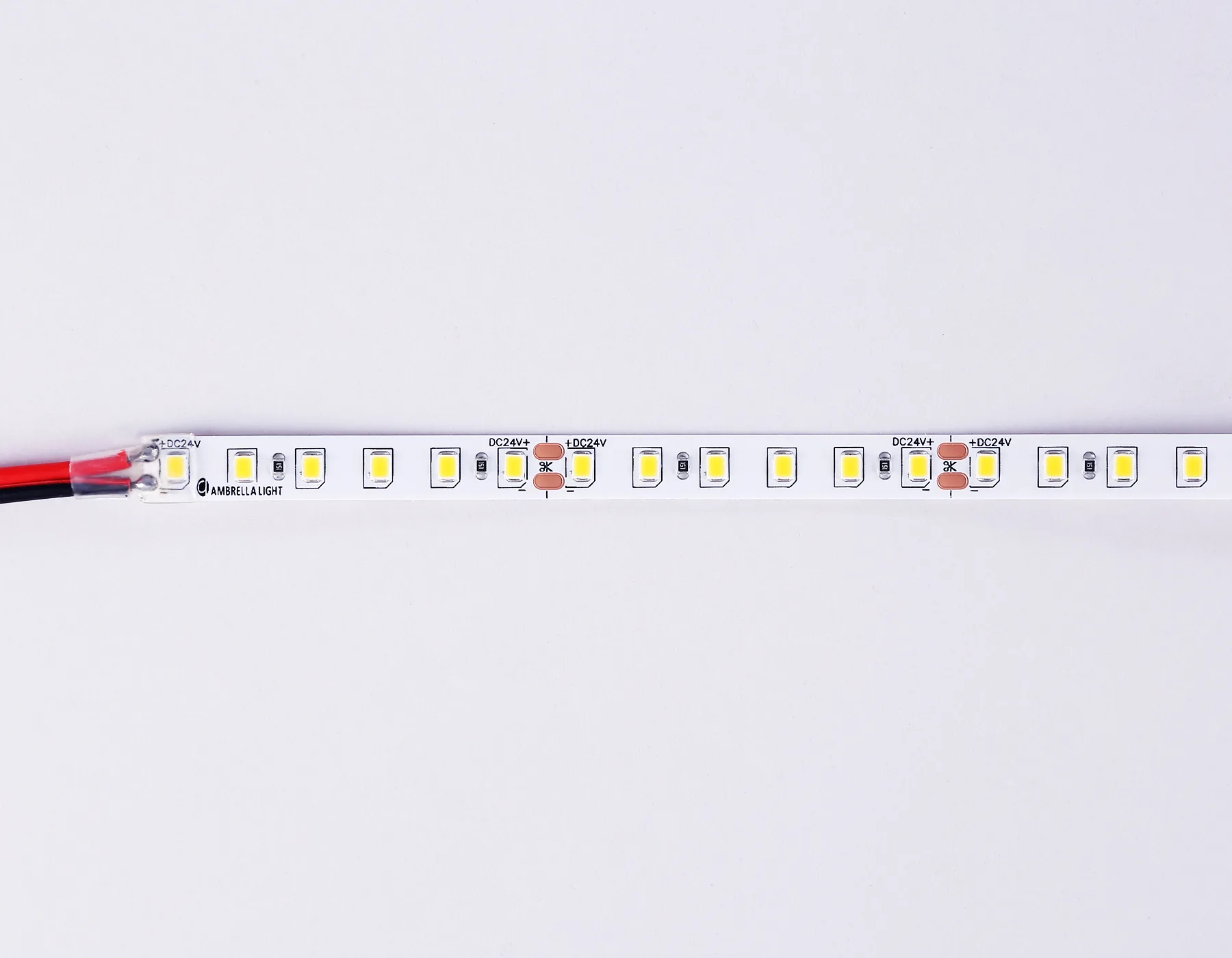Светодиодная лента 24В 2835 120Led 10Вт/м 3000K IP20 5м GS3101 2835 120Led/ 10W m/ 24V IP20 3000K/ 5000*8*1.2mm (2 конт.) Ambrella Light 9