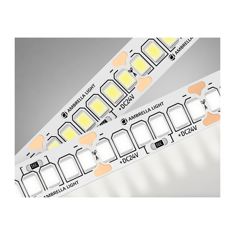 Светодиодная лента Ambrella Light GS3102 2835 120Led /10W m/ 24V IP20 4500K 5m GS3102 2835 120Led/ 10W m/ 24V IP20 4500K/ 5000*8*1.2mm (2 конт.) Ambrella Light 9