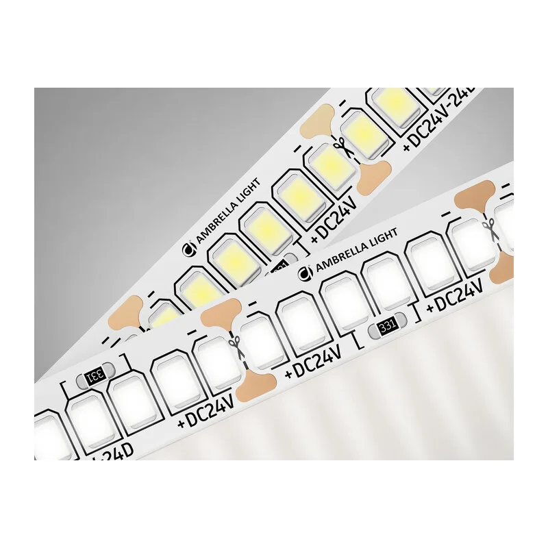 Светодиодная лента 24В 2835 240Led 20Вт/м 4500K IP20 5м GS3402 2835 240Led/ 20W m/ 24V IP20 4500K/ 5000*10*1.2mm (2 конт.) Ambrella Light 9