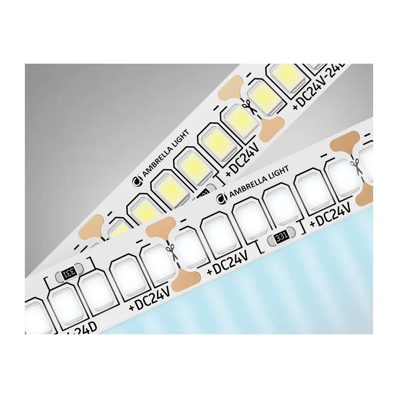 Светодиодная лента 24В 2835 240Led 20Вт/м 6500K IP20 5м GS3403 2835 240Led/ 20W m/ 24V IP20 6500K/ 5000*10*1.2mm (2 конт.) Ambrella Light 9