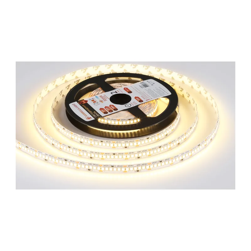 Светодиодная лента 24В 2835 240Led 22Вт/м 3000K IP20 5м GS3501 2835 240Led /22W m/ 24V IP20 3000K/ 5000*10*1.2mm (2 конт.) Ambrella Light 11
