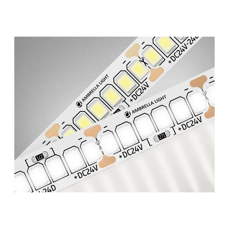 Светодиодная лента 24В 2835 240Led 22Вт/м 4500K IP20 5м GS3502 2835 240Led /22W m/ 24V IP20 4500K/ 5000*10*1.2mm (2 конт.) Ambrella Light 9