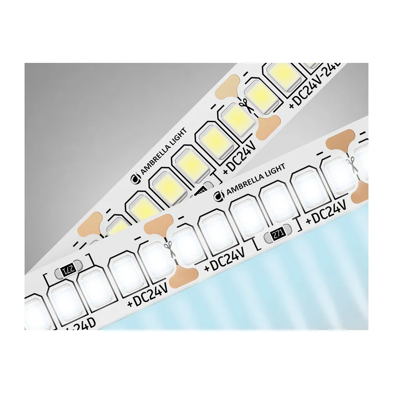 Светодиодная лента 24В 2835 240Led 22Вт/м 6500K IP20 5м GS3503 2835 240Led /22W m/ 24V IP20 6500K/ 5000*10*1.2mm (2 конт.) Ambrella Light 9