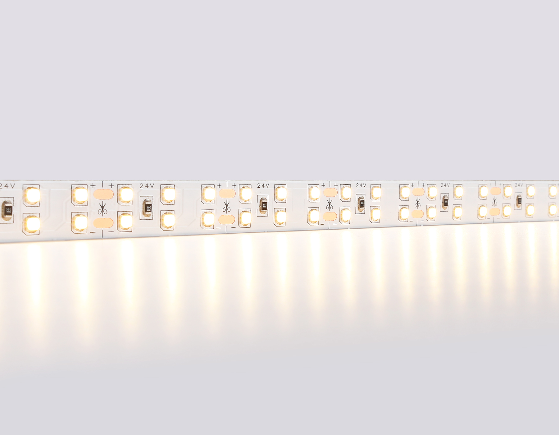 Светодиодная лента двухрядная Ambrella Light GS3601 2835 204Led /20W m/ 24V IP20 3000K 5m GS3601 2835 204Led/ 20W m/ 24V IP20 3000K/ 5000*14*1.2mm (2 конт.) Ambrella Light 11