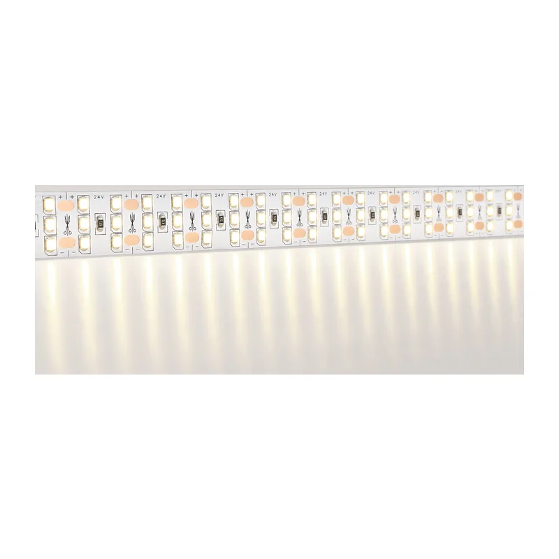 Светодиодная лента трехрядная 24В 2835 324Led 26Вт/м 3000K IP20 5м GS3901 2835 324Led/ 26W m/ 24V IP20 3000K/ 5000*18*1.2mm (2 конт.) Ambrella Light 11