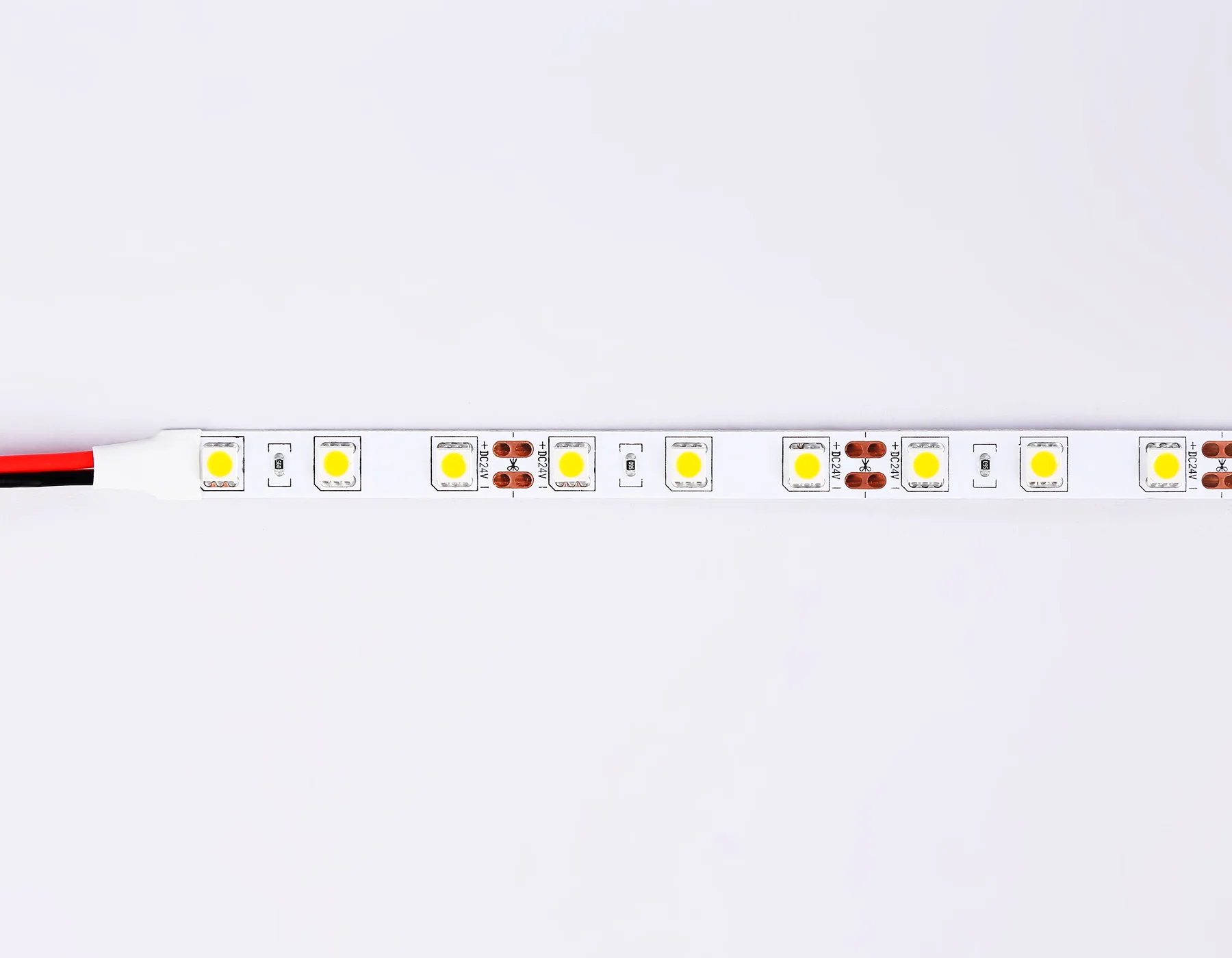 Светодиодная лента 24В 5050 60Led 14.4Вт/м 6500K IP20 5м GS4003 5050 60Led/ 14.4W m/ 24V IP20 6500K/ 5000*10*1.87mm (2 конт.) Ambrella Light 9