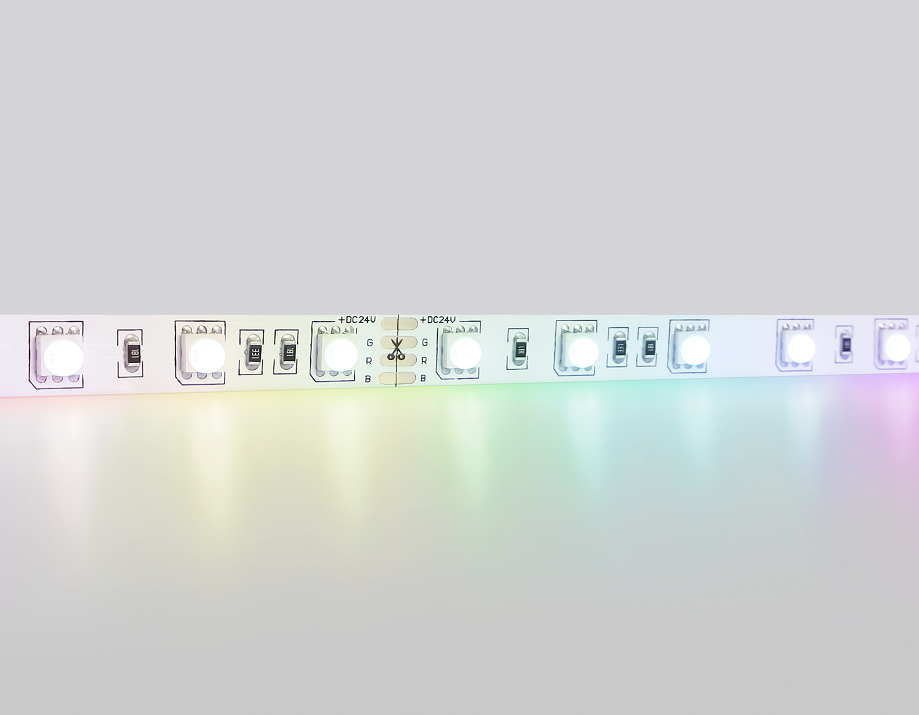 Светодиодная лента RGB Ambrella Light GS4302 5050 60Led /14.4W m/ 24V IP20 RGB 5m GS4302 5050 60Led/ 14.4W m/ 24V IP20 RGB/ 5000*10*1.87mm (4 конт.) Ambrella Light 15
