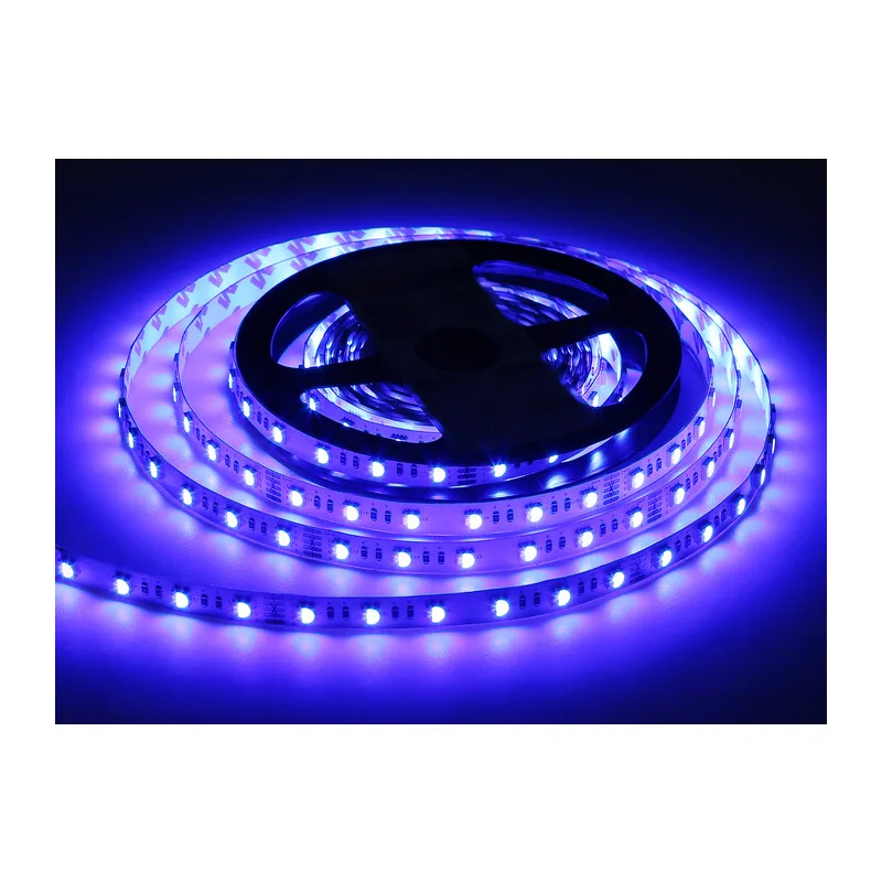 Светодиодная лента 24В 5050 60Led 10Вт/м Цветная RGB+W 3000K IP20 5м GS4401 5050 60Led /10W m/ 24V IP20 RGBW+3000K/ 5000*10*1.87mm (5 конт.) Ambrella Light 9