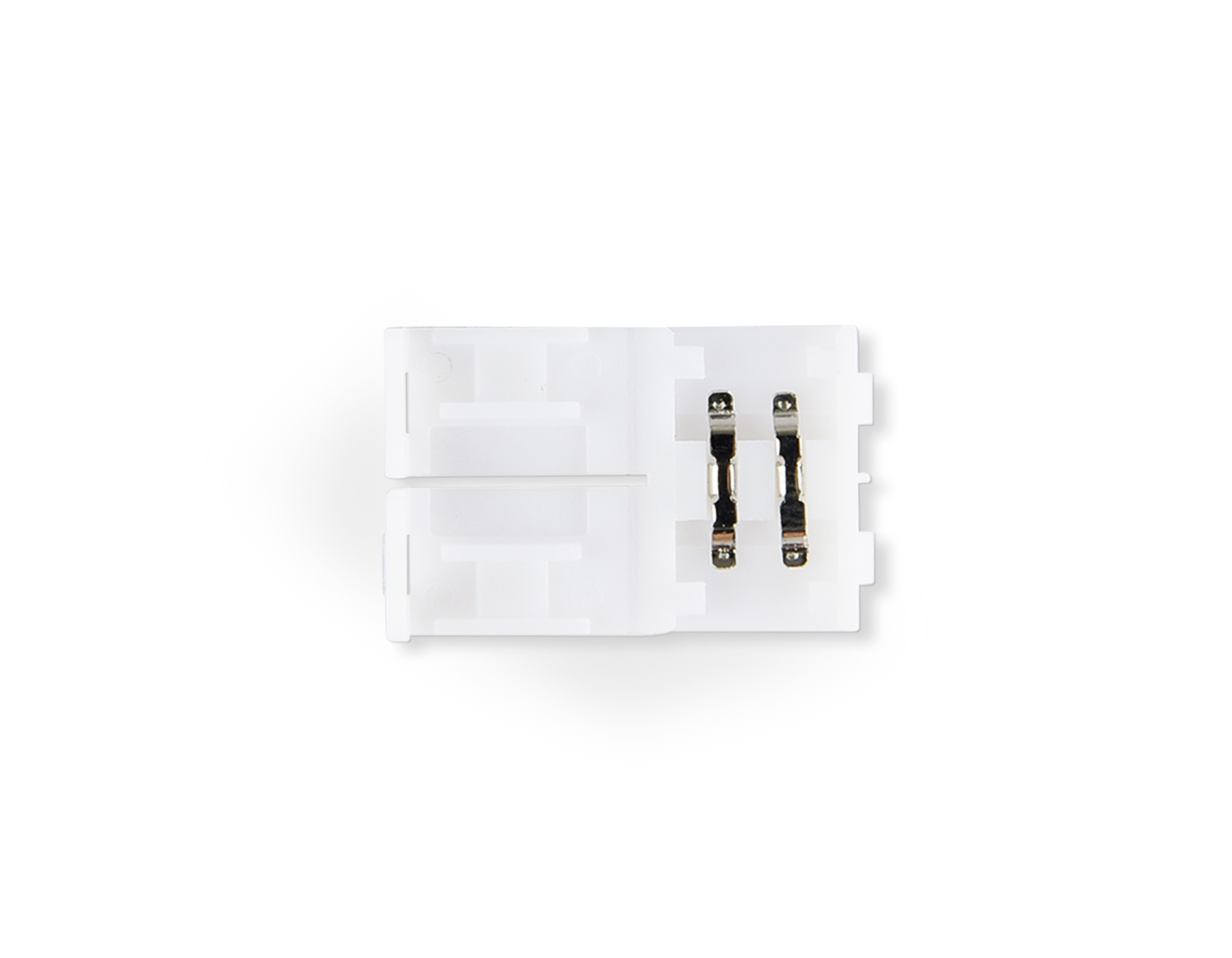 Соединитель прямой для светодиодной ленты 2835 12/24V (2 конт.) GS6001 (10шт) GS6001 Cоединитель прямой 2835 12/24V (2 конт.) (10шт) Ambrella Light 5
