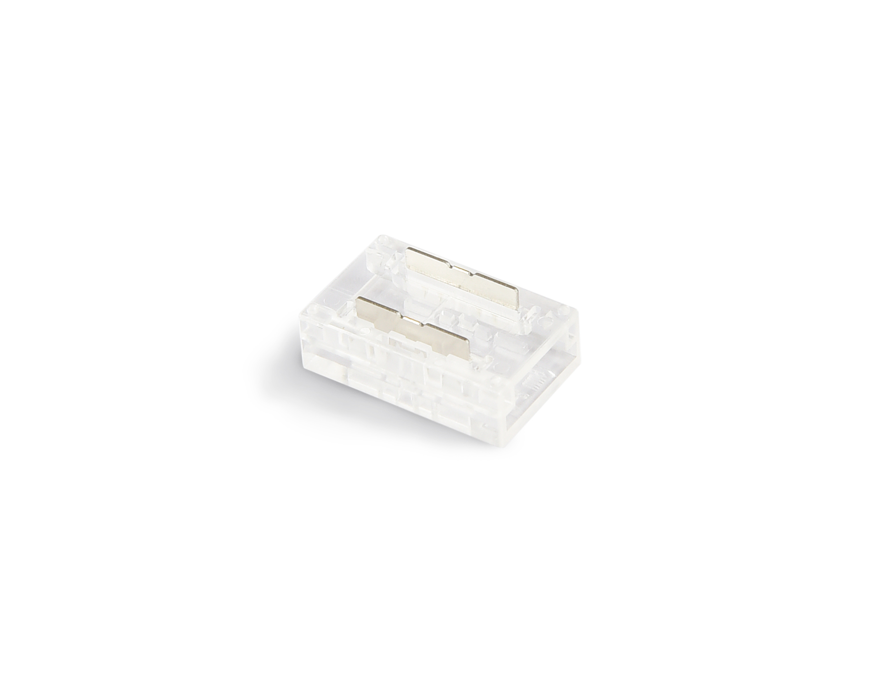 Соединитель прямой для светодиодной ленты COB 8mm 12/24V (2 конт.) GS6351 (10шт) GS6351 Соединитель прямой COB 12/24V для лент 8mm (2 конт.) (10шт) Ambrella Light 4
