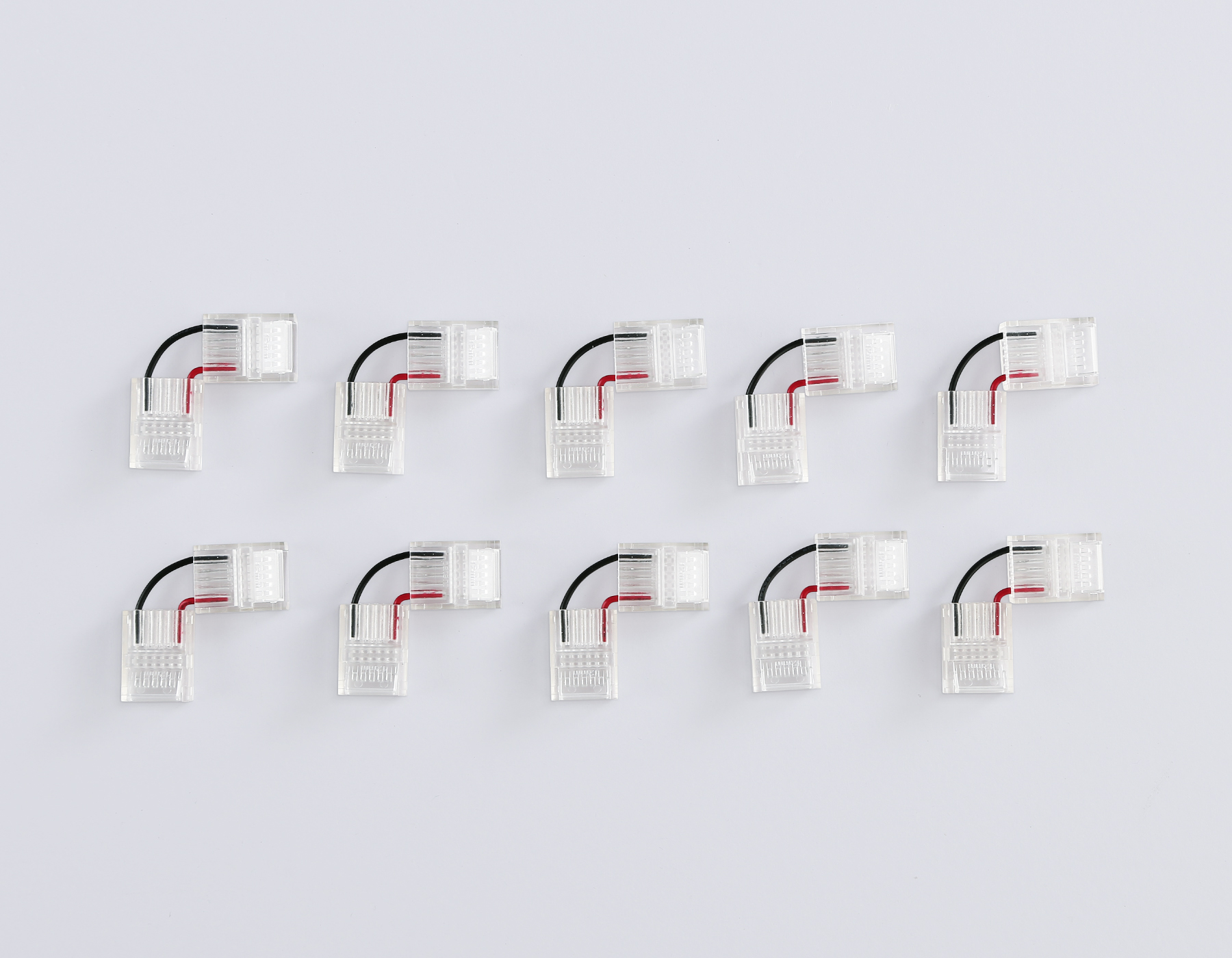 Соединитель угловой COB 12/24V для лент 12mm GS6871 (2 конт.) (10шт. в комплекте) GS6871 Соединитель угловой COB 12/24V для лент 12mm (2 конт.) (10шт) Ambrella Light 7