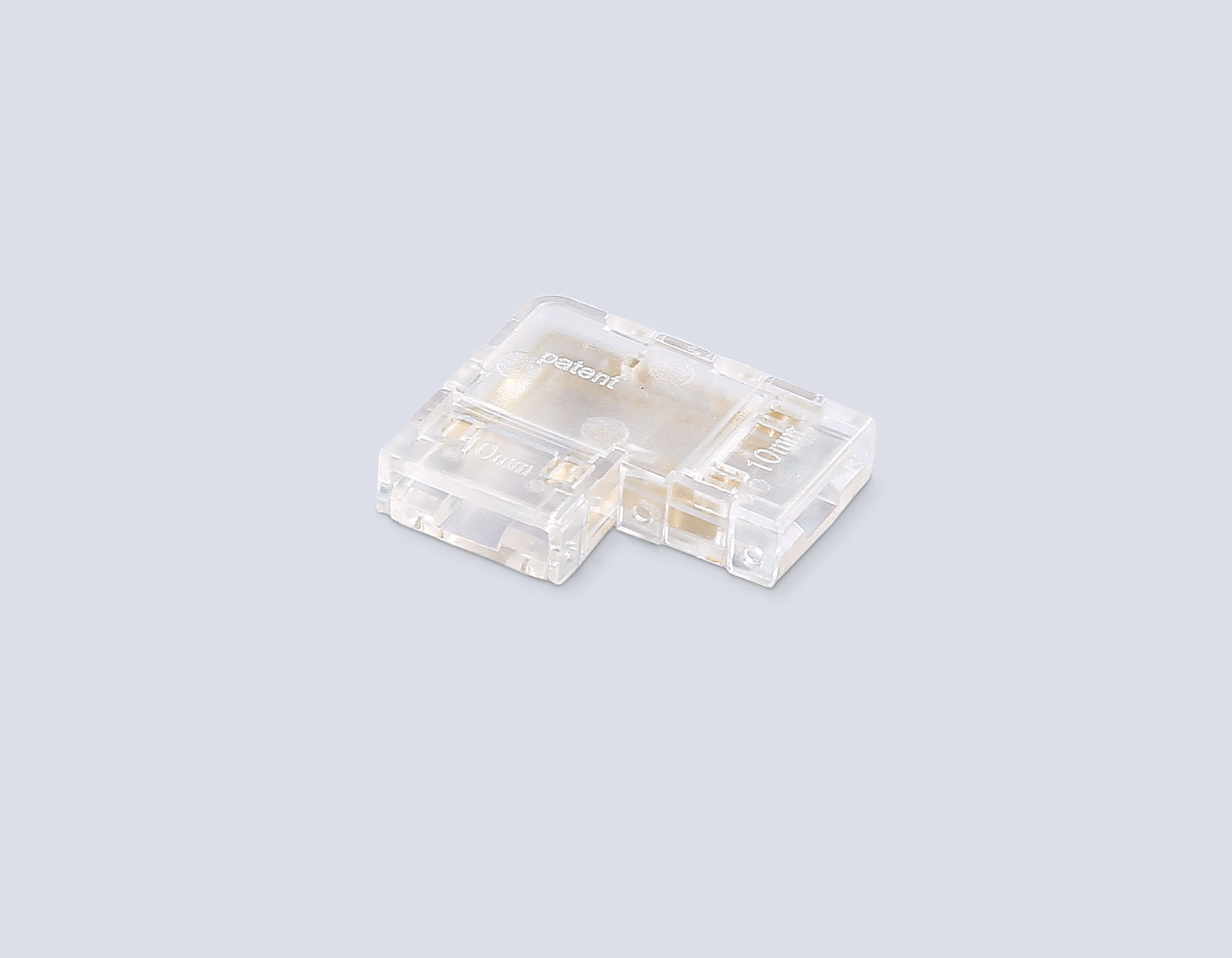 Соединитель угловой COB RGB 12/24V для лент 10mm GS6891 (4 конт.) (10шт. в комплекте) GS6891 Соединитель угловой COB RGB 12/24V для лент 10mm (4 конт.) (10шт) Ambrella Light 6
