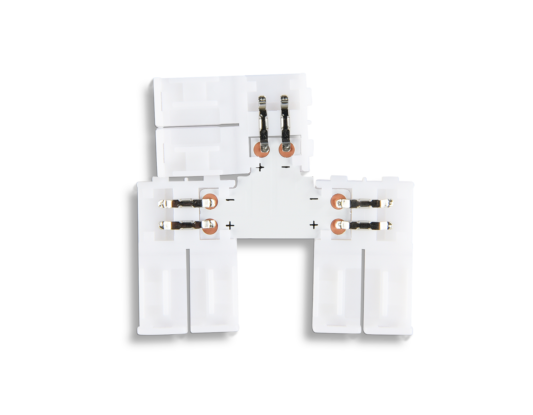 Соединитель T для светодиодной ленты 2835 12/24V (2 конт.) GS6901 (5шт) GS6901 Соединитель T 2835 12/24V (2 конт.) (5шт) Ambrella Light 5