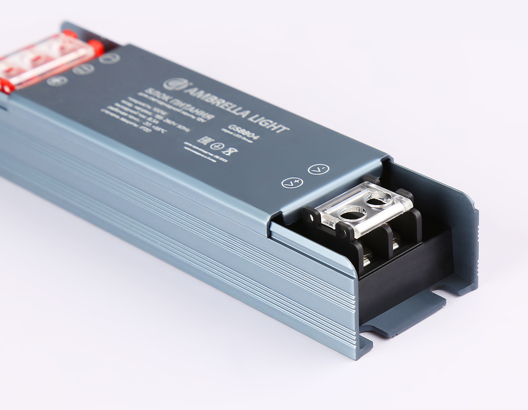 Блок питания для светодиодной ленты 12V 100W 8.3A IP20 185-260V 130*35*22 GS8804 GS8804 блок питания 12V 100W 8.3A IP20 185-260V 130*35*22 Ambrella Light 6
