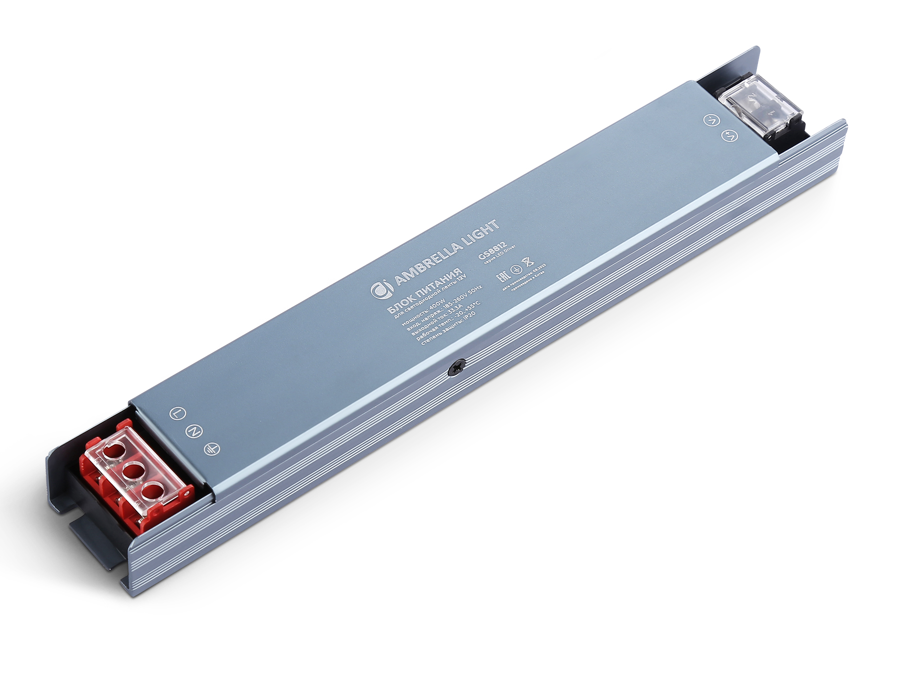 Блок питания для светодиодной ленты 12V 400W 33.3A IP20 185-260V 235*35*22 GS8812 GS8812 блок питания 12V 400W 33.3A IP20 185-260V 235*35*22 Ambrella Light 4