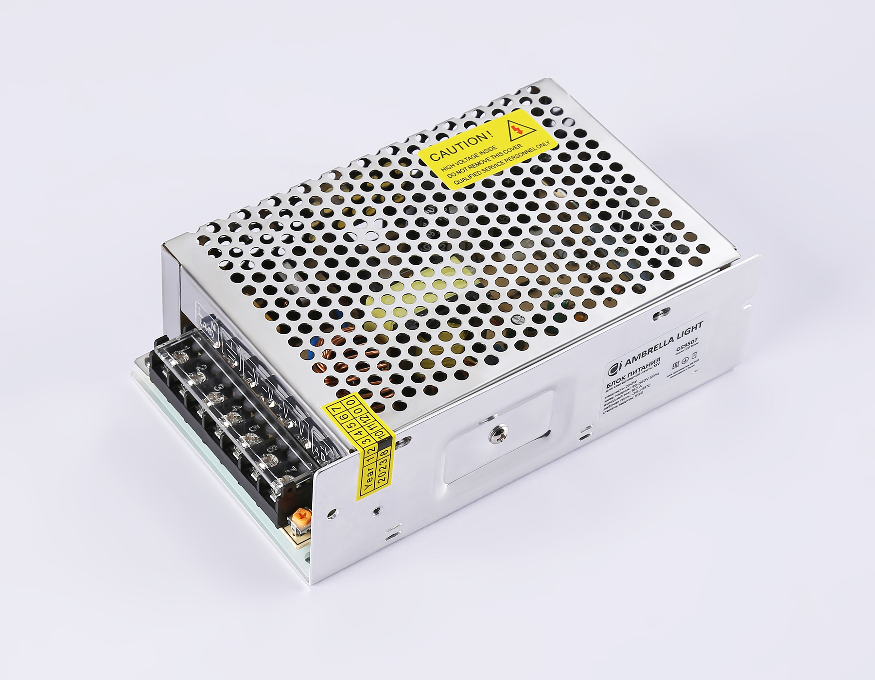 Блок питания для светодиодной ленты 12V 200W 16.7A IP20 90-260V 160*98*50 GS9507 GS9507 блок питания 12V 200W 16.7A IP20 90-260V 160*98*50 Ambrella Light 7