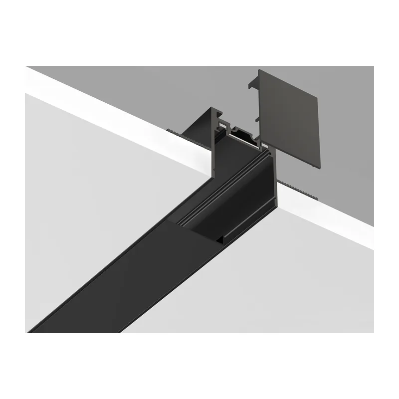 Шинопровод встраиваемый под ГКЛ 12.5мм Magnetic Ultra slim 26 48В черный 2м GV1061 BK черный IP20 48В 2000*67*35 Ambrella Light 3