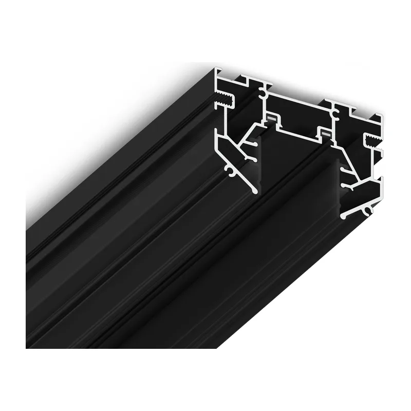 Шинопровод для монтажа в натяжной ПВХ потолок системы крепления Гарпун Magnetic Ultra slim 26 48В черный 2м GV1070 BK черный IP20 48В 2000*60*42 Ambrella Light 2