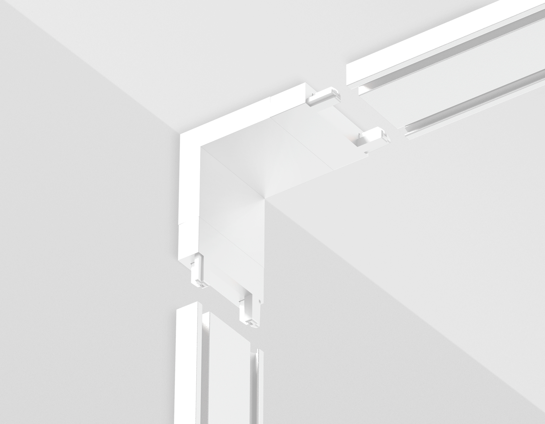 Коннектор угловой внутренний для накладного шинопровода Magnetic Ultra Slim 48V GV1103 WH белый угловой коннектор внутренний для накладного шинопровода IP20 48V 26*26*26 Ambrella Light 6