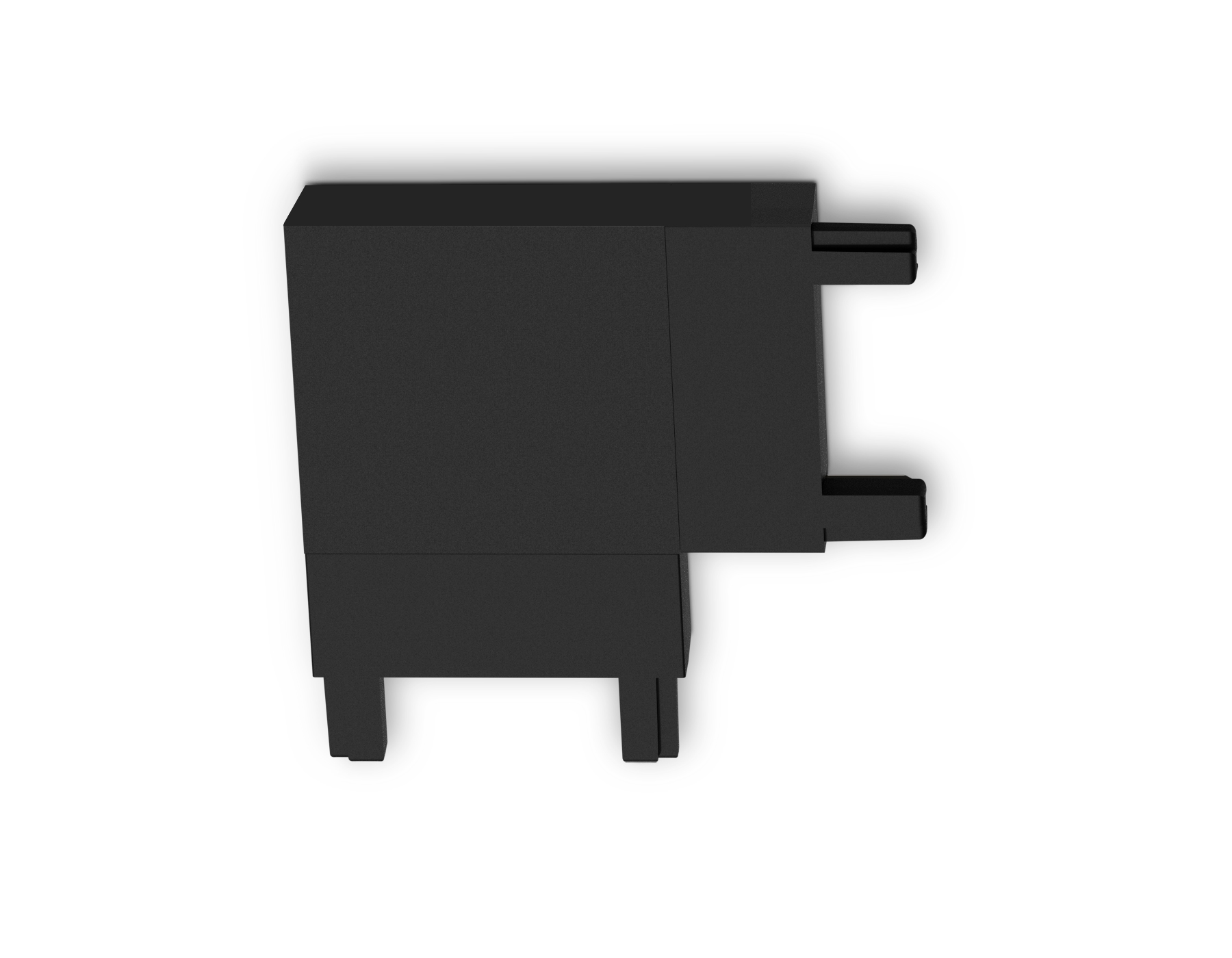 Коннектор угловой для накладного шинопровода Magnetic Ultra Slim 48V GV1116 BK черный угловой коннектор для накладного шинопровода 36*36*6 Ambrella Light 4