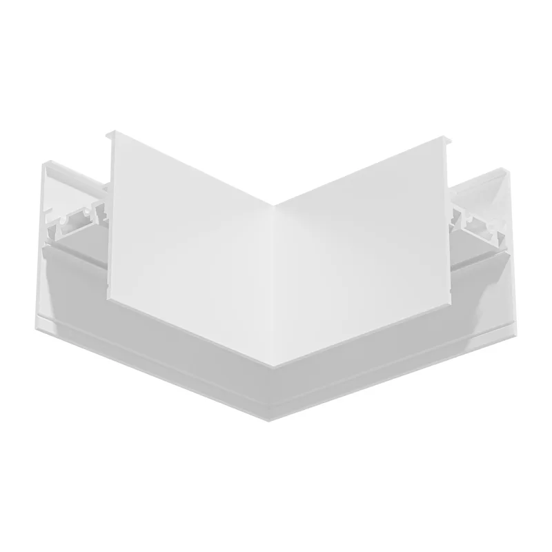 Коннектор угловой 90° для накладного шинопровода Magnetic Ultra slim 26 48В белый GV1121 WH белый 80*80*35 Ambrella Light 2