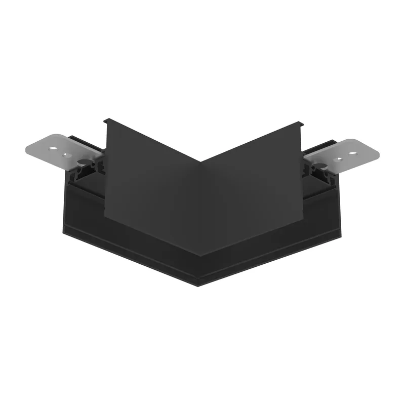 Коннектор угловой 90° для накладного шинопровода Magnetic Ultra slim 26 48В черный GV1132 BK черный 80*80*35 Ambrella Light