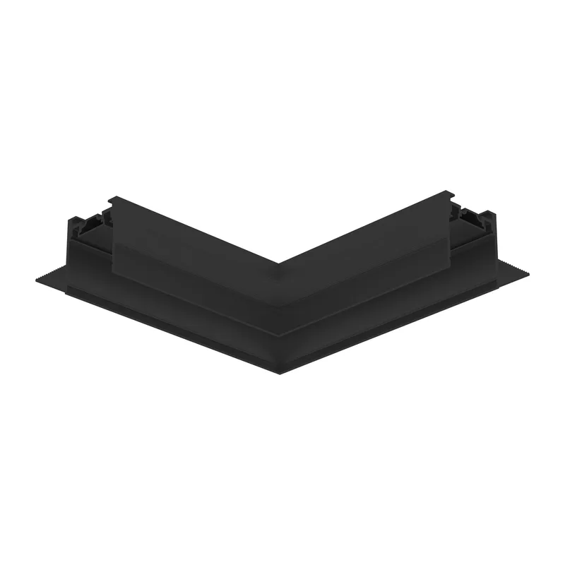 Коннектор угловой 90° для встраиваемого шинопровода под ГКЛ 12.5мм Magnetic Ultra slim 26 48В черный GV1142 BK черный 100*100*36 Ambrella Light 2