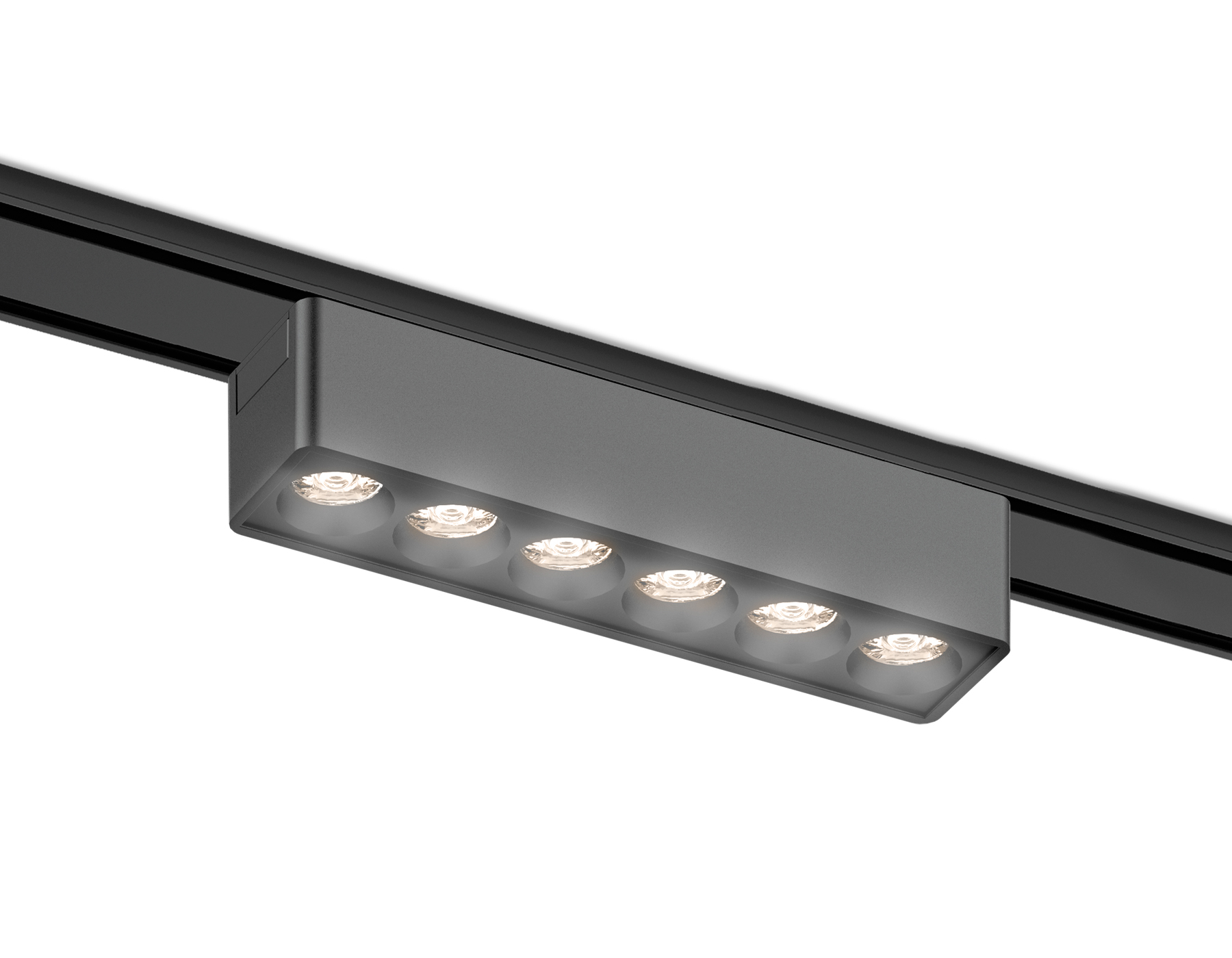 Светильник светодиодный трековый для шинопровода Magnetic Ultra Slim 48V GV1403 BK черный IP20 6W 4200K 48V 24° 122*26*24 Ambrella Light 4