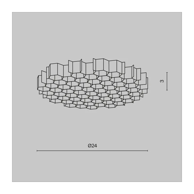 Антибликовая решётка ⌀24мм Maytoni HoneyComb-D24 4