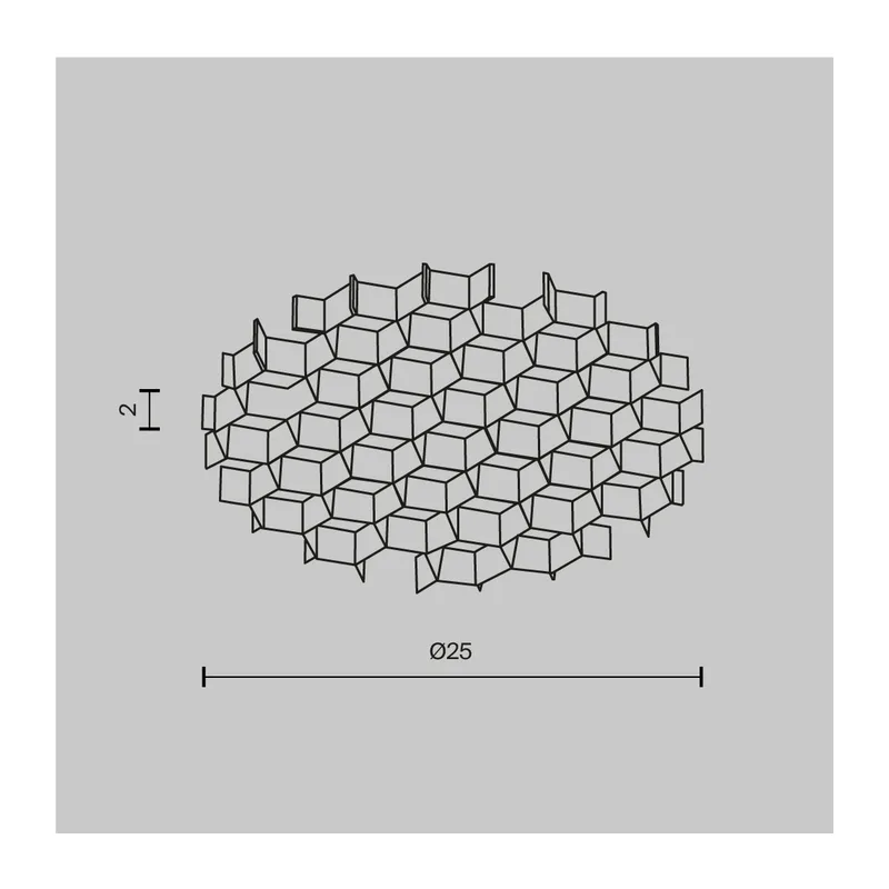 Антибликовая решётка для серии Фокус мини / Focus LED mini Maytoni HoneyComb-D28 4