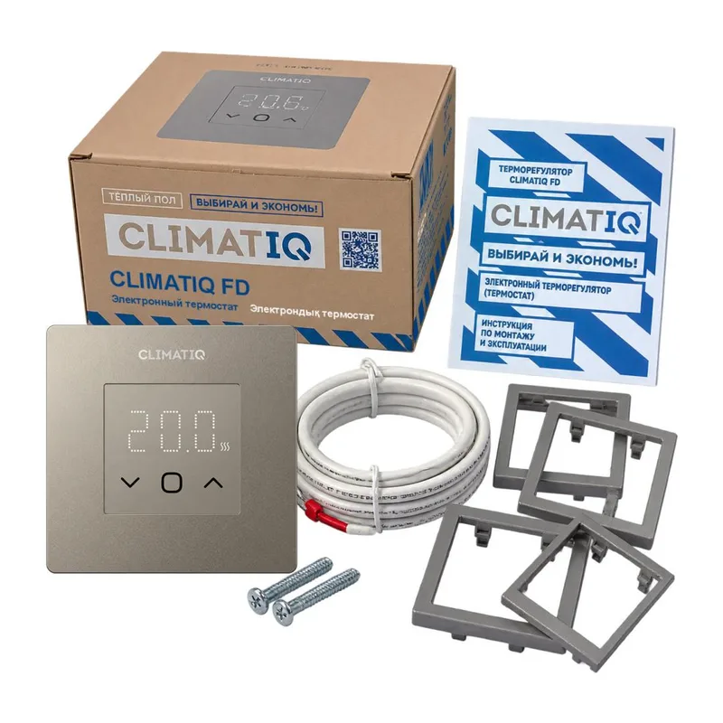 Электронный терморегулятор CLIMATIQ FD шампань