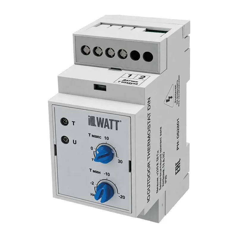 Терморегулятор IQ OUTDOOR THERMOSTAT DIN МЕХАНИЧЕСКОЕ УПРАВЛЕНИЕ 4