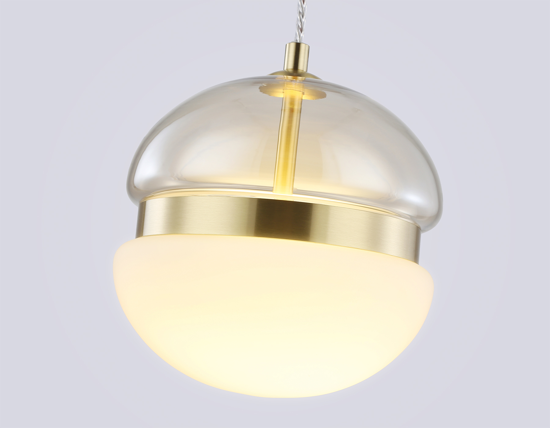 Подвесной светодиодный светильник LH11001 GD/FR золото/белый матовый 20W 3000K D180*200 Ambrella Light 14