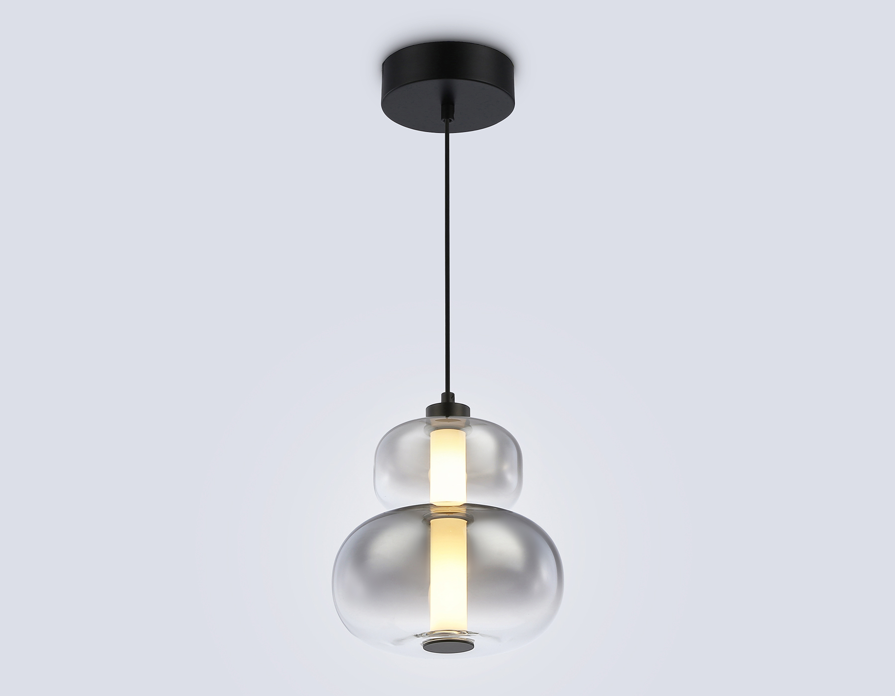 Подвесной светодиодный светильник LH11052 BK/SM черный/дымчатый 12W 3000K D230*265 Ambrella Light 10