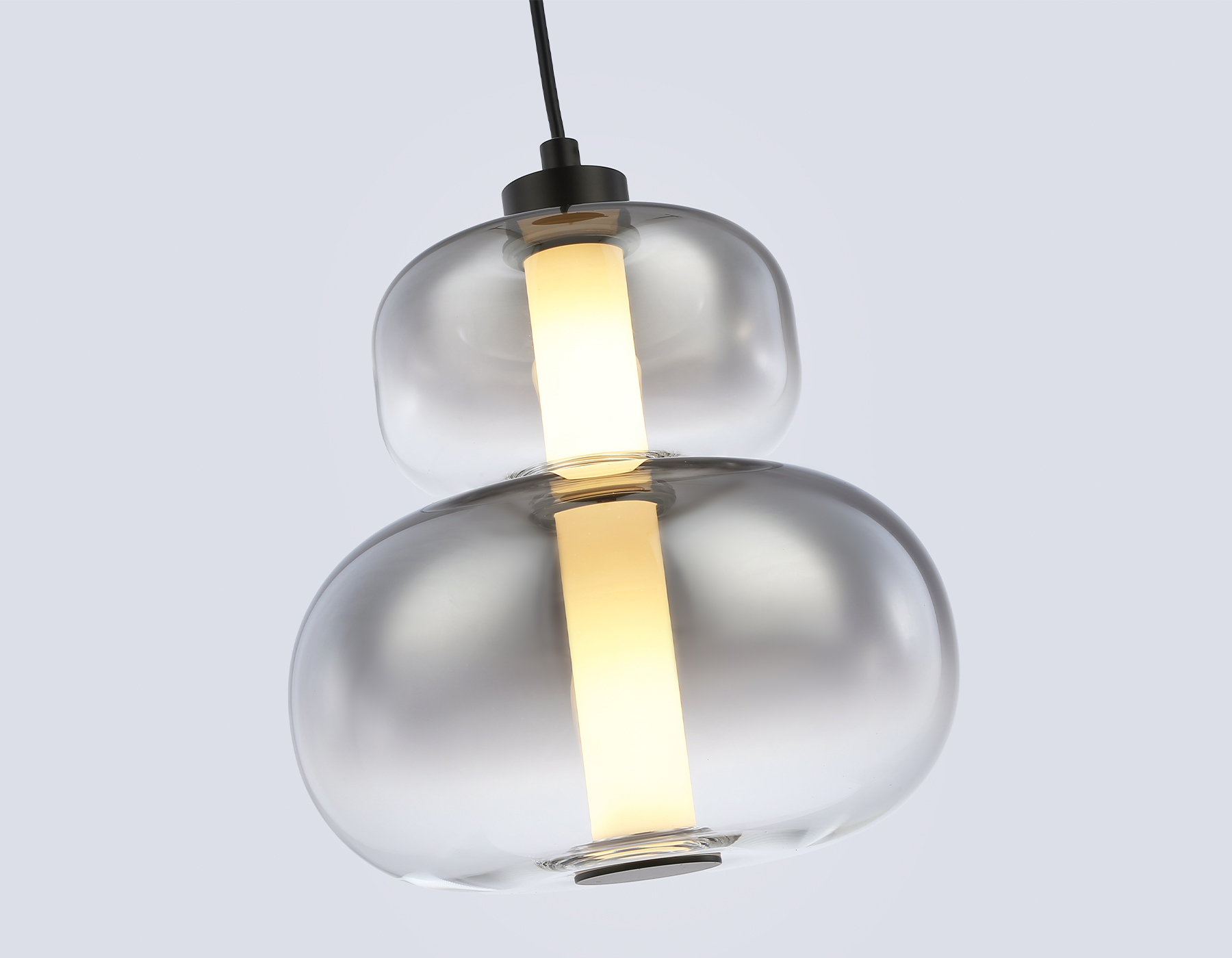 Подвесной светодиодный светильник LH11052 BK/SM черный/дымчатый 12W 3000K D230*265 Ambrella Light 12