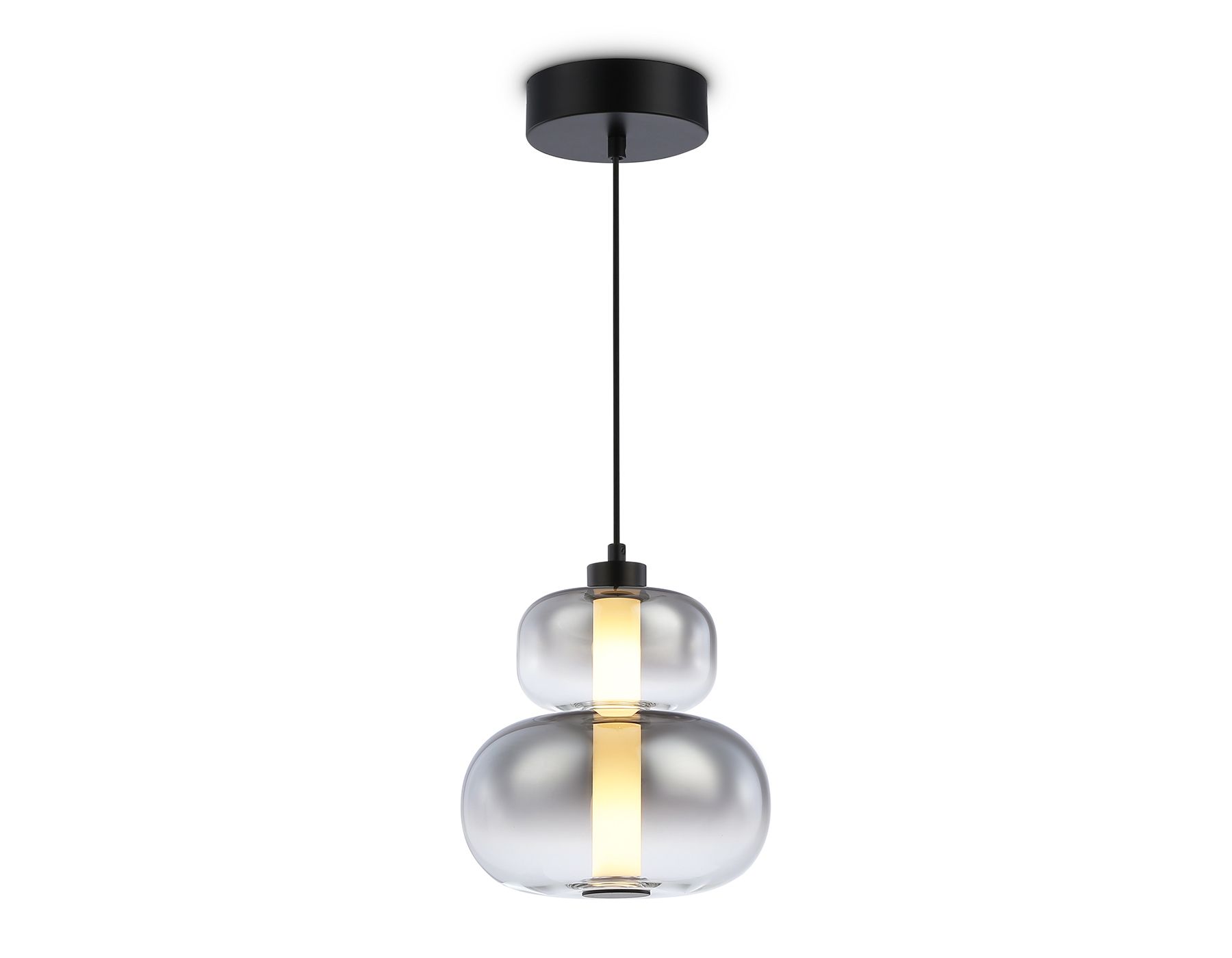 Подвесной светодиодный светильник LH11052 BK/SM черный/дымчатый 12W 3000K D230*265 Ambrella Light 8