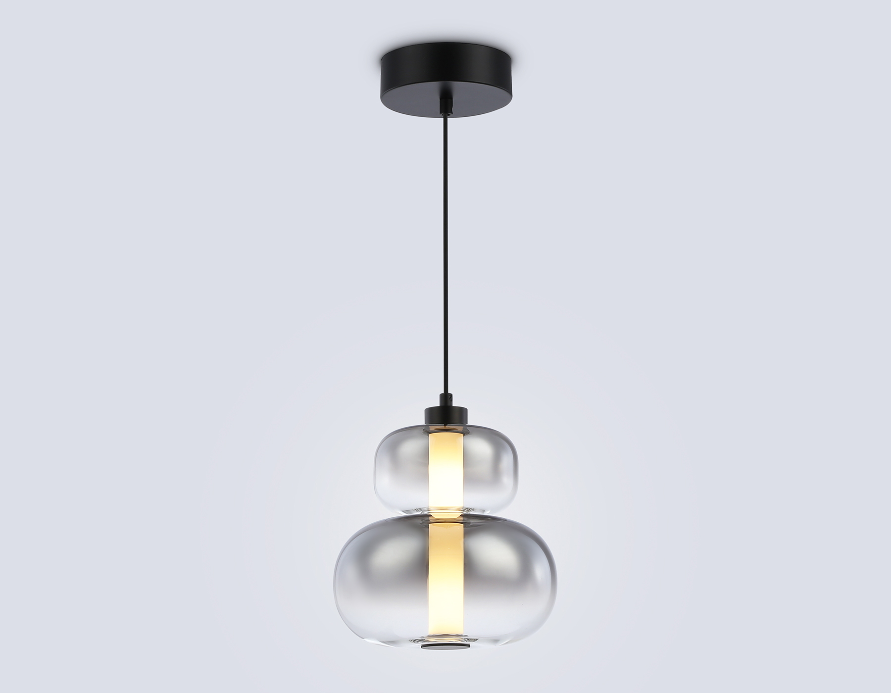 Подвесной светодиодный светильник LH11052 BK/SM черный/дымчатый 12W 3000K D230*265 Ambrella Light 9