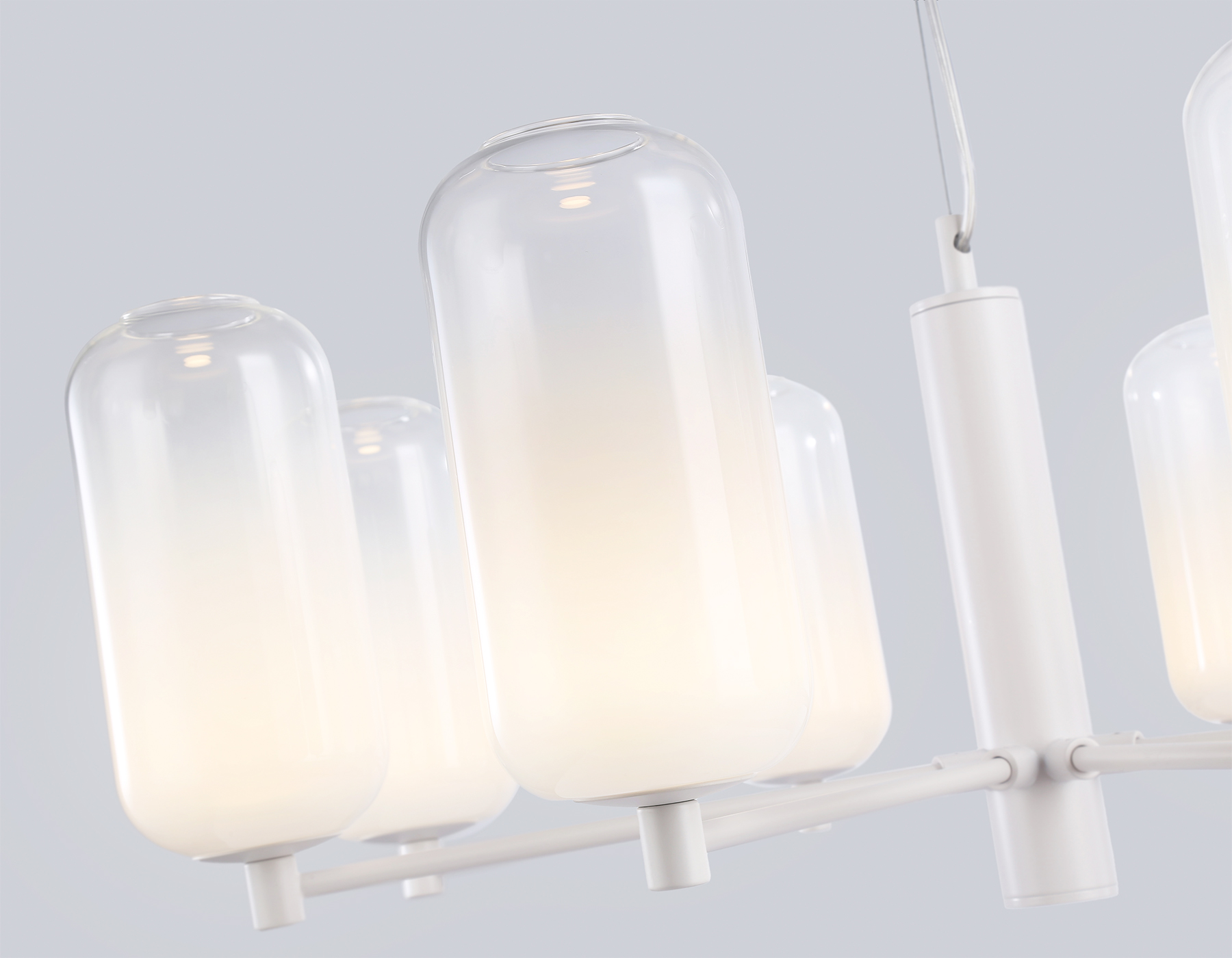 Подвесной светодиодный светильник LH11109/8 WH/FR белый/белый матовый 28W 3000K D720*280 Ambrella Light 12