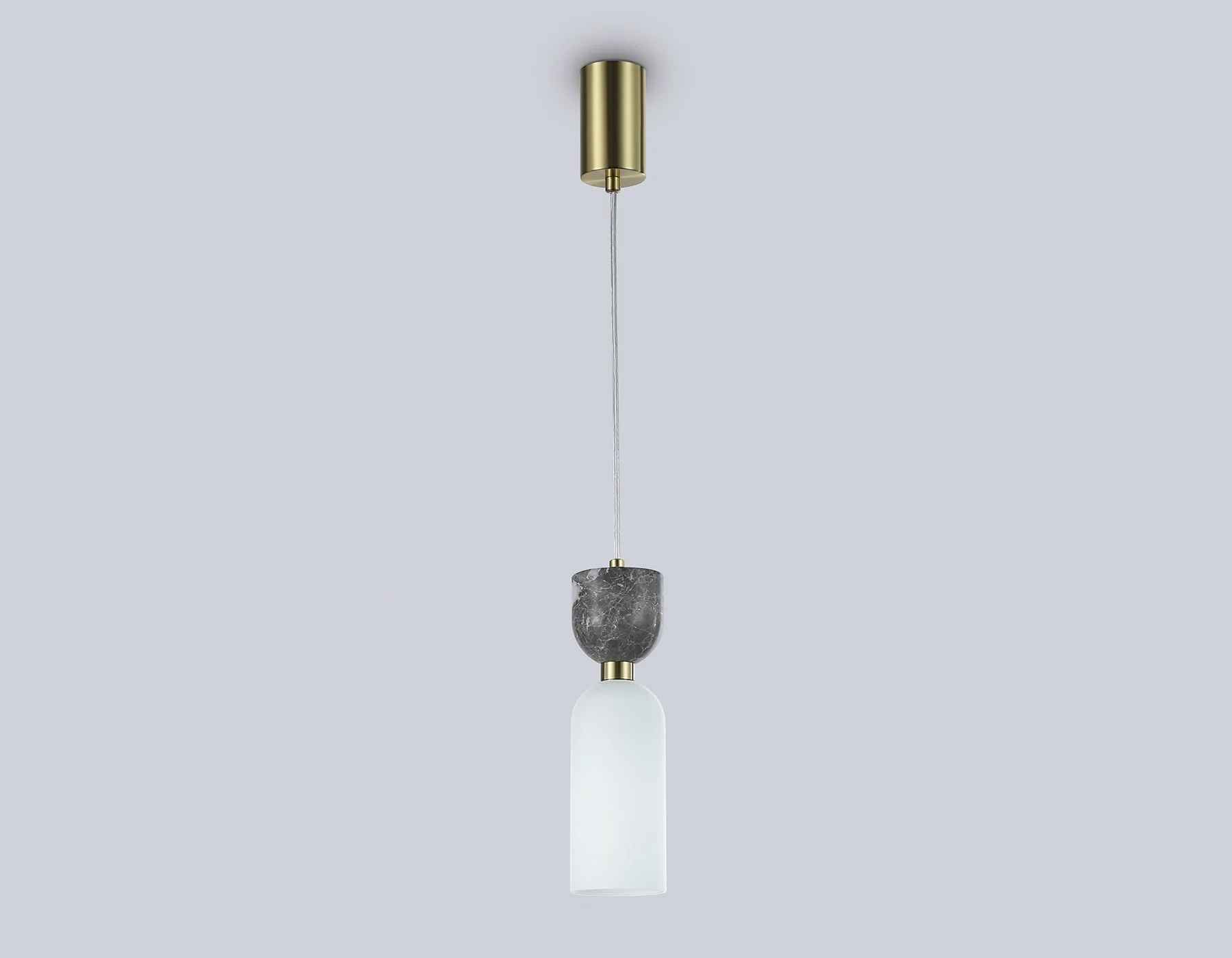 Подвесной светильник с мрамором G9*1 LH53331 GD/WH золото/белый G9 max 25W D80*1700 Ambrella Light 7