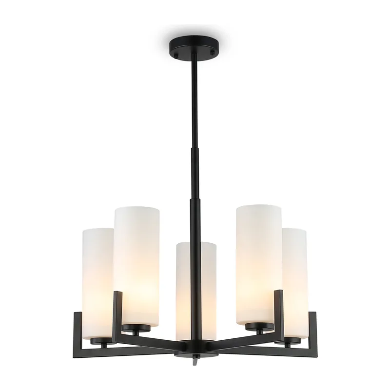 Потолочный светильник E27*5 LH56057/5 BK/WH черный/белый E27*5 max 60W D600*750 Ambrella Light 7