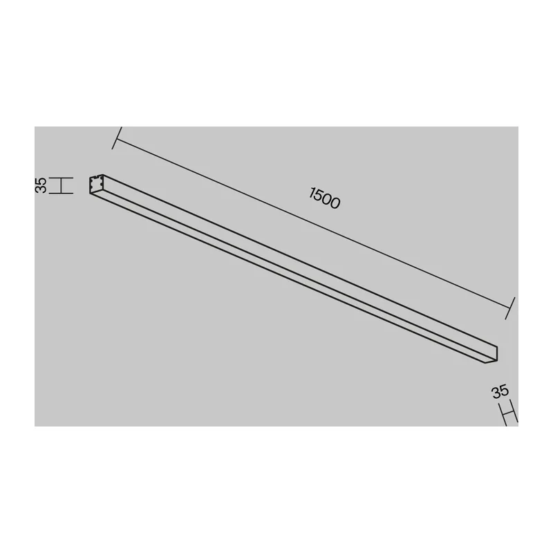 Линейный светильник накладной 4000K 35x35 30 Вт (Черный, 1,5 м) LL311014 Maytoni 5