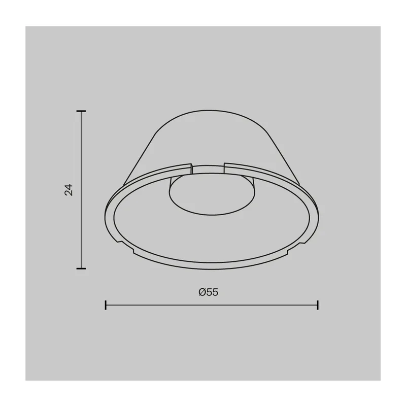 Линза ⌀50mm 15° для Фокус / Focus Led 12Вт Maytoni LensD49-15 2