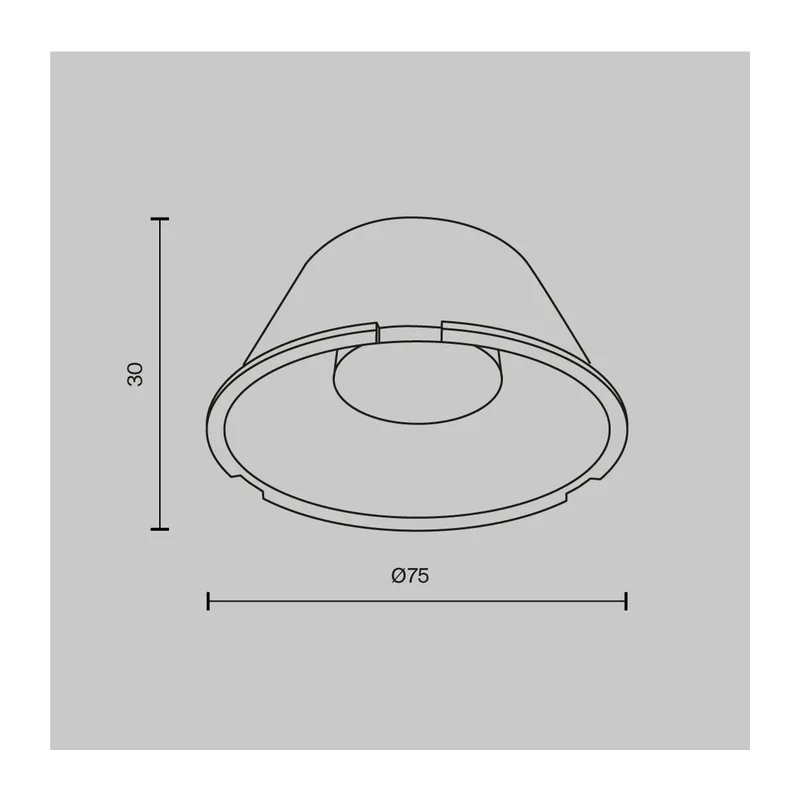Линза ⌀75mm 24° для Фокус / Focus Led 40Вт Maytoni LensD75-24 5