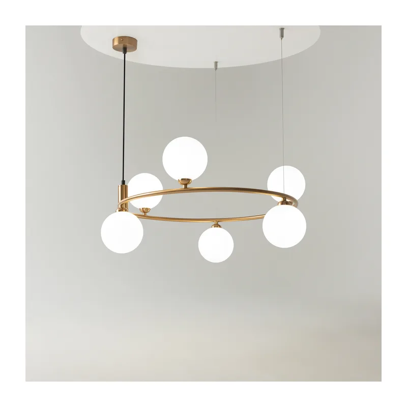 Подвесной светильник Круг / Ring G9х6 Maytoni MOD013PL-06BS1 7