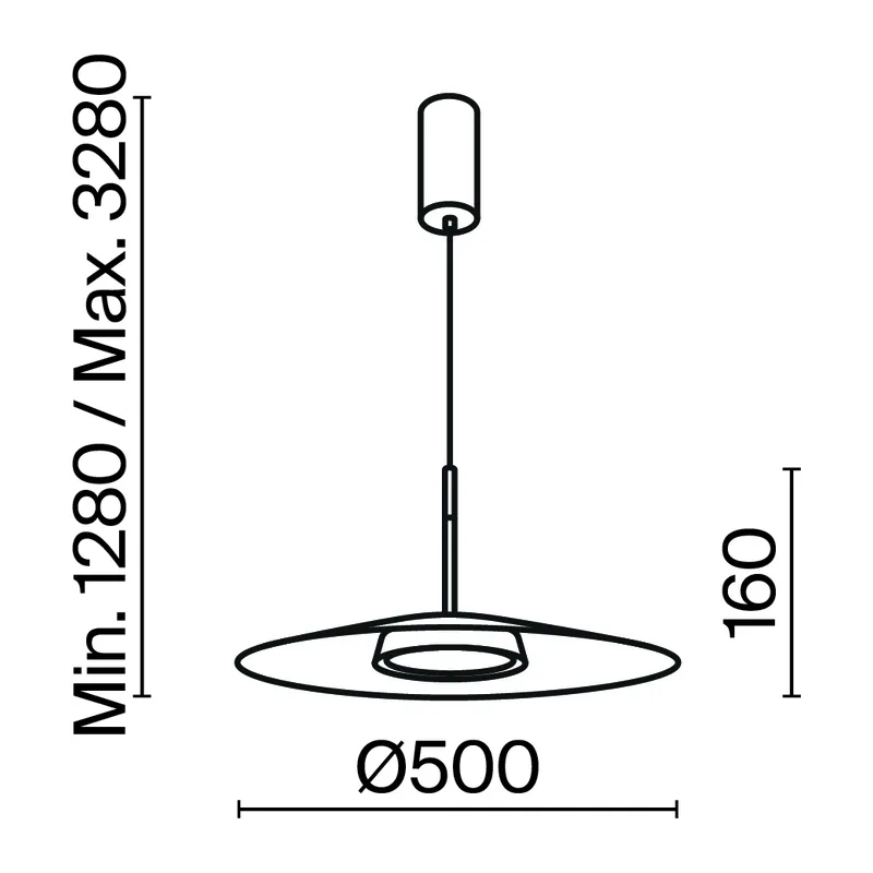 Подвесной светильник Эль / El 3000К 12Вт Maytoni MOD041PL-L15W3K1 5